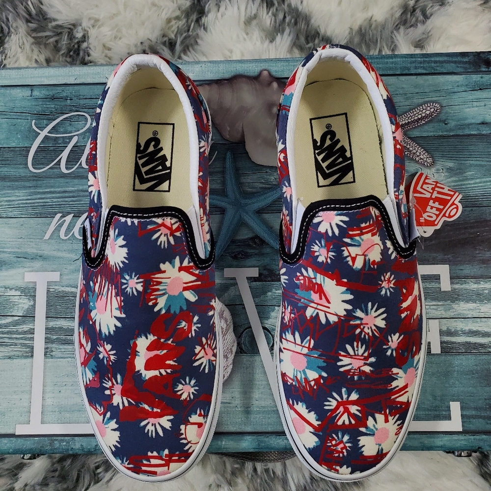 Vans Crew Floral 💐🌼 Classic Slip-on (CL) - Picture 12 of 14